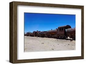 Train Boneyard, Salar De Uyuni, Bolivia, South America-Guido Amrein-Framed Photographic Print