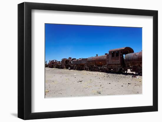 Train Boneyard, Salar De Uyuni, Bolivia, South America-Guido Amrein-Framed Photographic Print