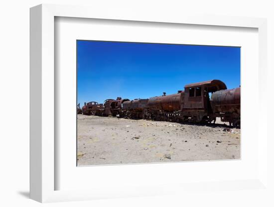 Train Boneyard, Salar De Uyuni, Bolivia, South America-Guido Amrein-Framed Photographic Print