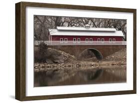 Train Bridge, Kansas, USA-Michael Scheufler-Framed Photographic Print