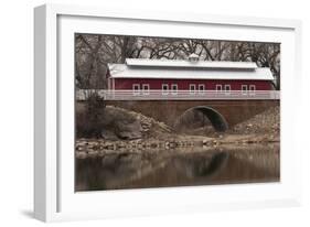 Train Bridge, Kansas, USA-Michael Scheufler-Framed Photographic Print