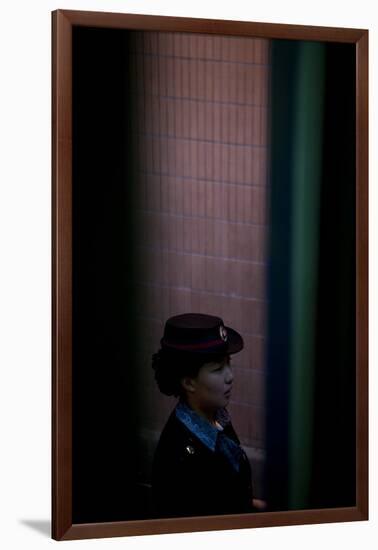 Train by Night, Hangzhou, China-null-Framed Photographic Print