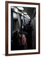 Train by Night, Hangzhou, China-null-Framed Premium Photographic Print