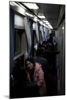 Train by Night, Hangzhou, China-null-Mounted Premium Photographic Print