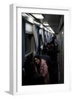 Train by Night, Hangzhou, China-null-Framed Photographic Print