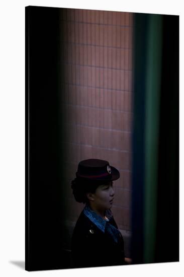 Train by Night, Hangzhou, China-null-Stretched Canvas