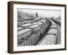 Train Cars Holding Coal Supplies-null-Framed Photographic Print