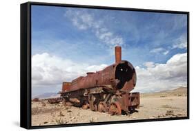 Train Cemetery, Uyuni, Bolivia-zanskar-Framed Stretched Canvas