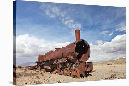 Train Cemetery, Uyuni, Bolivia-zanskar-Stretched Canvas