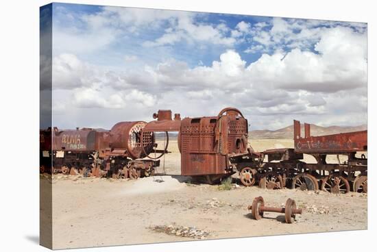 Train Cemetery, Uyuni, Bolivia-zanskar-Stretched Canvas