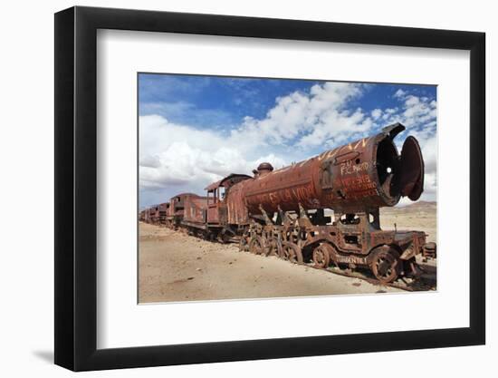 Train Cemetery, Uyuni, Bolivia-zanskar-Framed Photographic Print