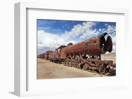 Train Cemetery, Uyuni, Bolivia-zanskar-Framed Photographic Print