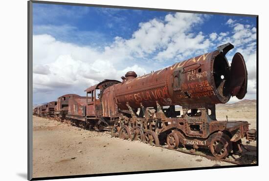 Train Cemetery, Uyuni, Bolivia-zanskar-Mounted Photographic Print