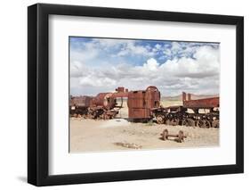 Train Cemetery, Uyuni, Bolivia-zanskar-Framed Photographic Print