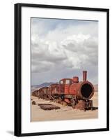 Train Cemetery, Uyuni, Bolivia-zanskar-Framed Photographic Print