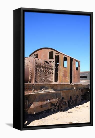 Train Cemetery-tkv-Framed Stretched Canvas