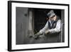 Train Conductor I-Kathy Mahan-Framed Photographic Print