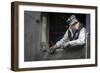 Train Conductor I-Kathy Mahan-Framed Photographic Print