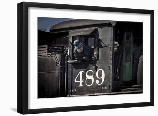 Train Conductor II-Kathy Mahan-Framed Photographic Print