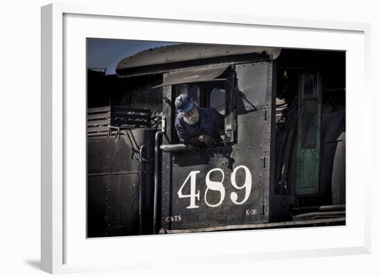 Train Conductor II-Kathy Mahan-Framed Photographic Print
