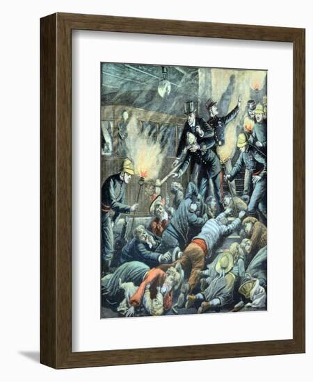 Train Crash on Paris Metro (Aug 1903)-null-Framed Giclee Print