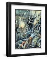 Train Crash on Paris Metro (Aug 1903)-null-Framed Giclee Print