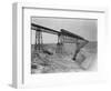 Train Crossing Bridge over Dam-William Henry Jackson-Framed Photographic Print