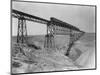 Train Crossing Bridge over Dam-William Henry Jackson-Mounted Photographic Print