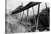 Train Crossing Railroad Trestle-null-Stretched Canvas