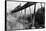 Train Crossing Railroad Trestle-null-Framed Stretched Canvas