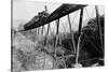 Train Crossing Railroad Trestle-null-Stretched Canvas