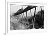 Train Crossing Railroad Trestle-null-Framed Photographic Print