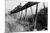 Train Crossing Railroad Trestle-null-Mounted Photographic Print
