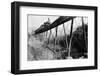 Train Crossing Railroad Trestle-null-Framed Photographic Print