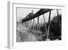 Train Crossing Railroad Trestle-null-Framed Photographic Print