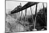 Train Crossing Railroad Trestle-null-Mounted Photographic Print