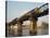 Train Crossing the River Kwai Bridge at Kanchanburi in Thailand, Southeast Asia-Charcrit Boonsom-Stretched Canvas