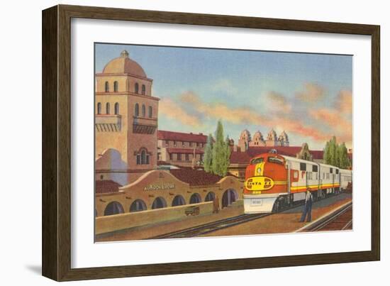 Train Depot, Albuquerque, New Mexico-null-Framed Art Print