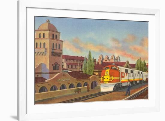 Train Depot, Albuquerque, New Mexico-null-Framed Art Print