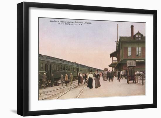 Train Depot, Ashland, Oregon-null-Framed Art Print