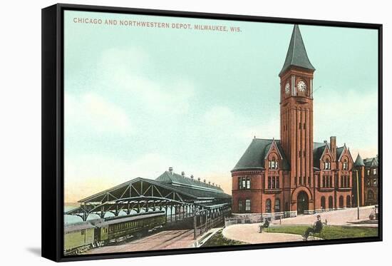 Train Depot, Milwaukee, Wisconsin-null-Framed Stretched Canvas