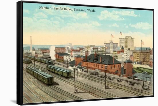 Train Depot, Spokane, Washington-null-Framed Stretched Canvas