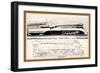 Train Drawing and Photo, c.1944-null-Framed Art Print