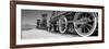 Train engine on a railroad track, Golden Spike National Historic Site, Utah, USA-Panoramic Images-Framed Photographic Print