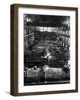 Train Engines from the New York Centrail Railroad Being Worked on in Repair Shop-Ralph Morse-Framed Photographic Print