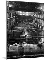 Train Engines from the New York Centrail Railroad Being Worked on in Repair Shop-Ralph Morse-Mounted Photographic Print