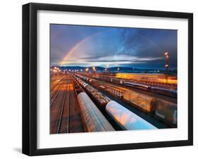 Train Freight Transportation Platform-TTstudio-Framed Photographic Print