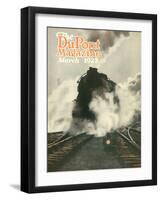 Train, Front Cover of the 'Dupont Magazine', March 1923-American School-Framed Giclee Print