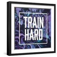 Train Hard-Swedish Marble-Framed Art Print