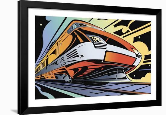 Train-High Speed-David Chestnutt-Framed Giclee Print